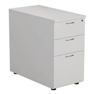 Mezzo Desk High 3 Drawer Pedestal - 800 Deep - White - TESDHP3/800WH