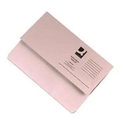 Q-Connect Document Wallet Foolscap Buff (Pack of 50) Ref KF23010