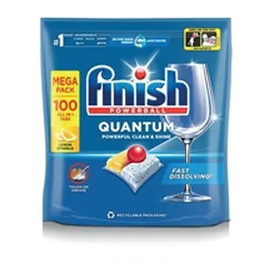 Finish Quantum All in One Dishwasher Tablets Lemon (Pack 100)