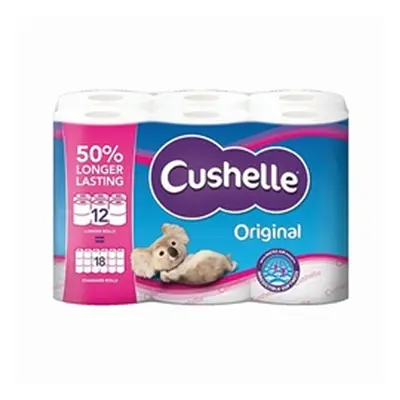 Cushelle Original 2-Ply Toilet Rolls Longer Rolls (Pack of 12) 1102184