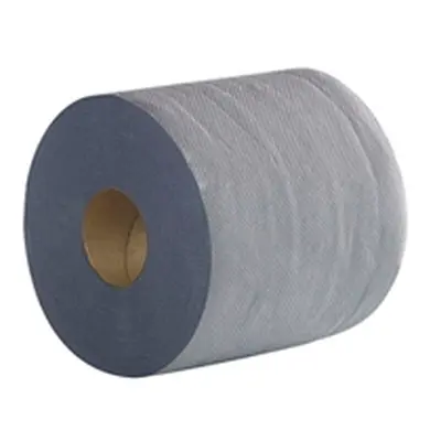 2Work 2-Ply Centrefeed Roll 500 Sheets Blue (Pack of 6) 2W03010