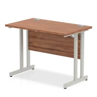 Impulse 1000/600 Rectangle Silver Cantilever Leg Desk - MI001909