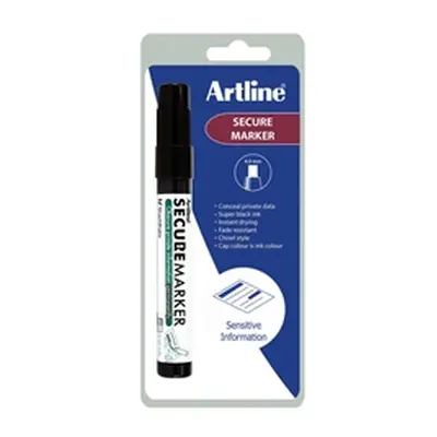 Artline Secure Redacting Marker Black