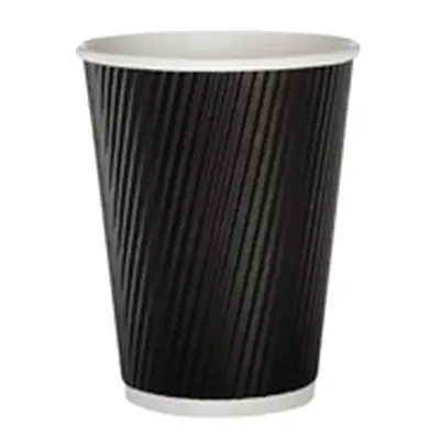 35cl Black Ripple Cup (500 Pack) HVRWBPA12