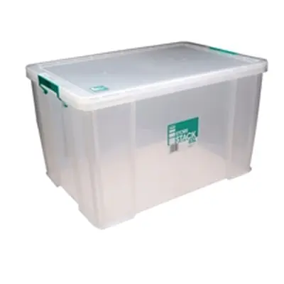 StoreStack 85 Litre Storage Box W660xD440xH390mm Clear