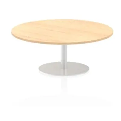 Italia 1200mm Poseur Round Table Maple Top 475mm High Leg