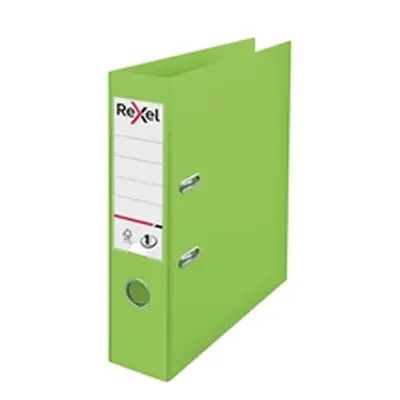 Rexel Choices 75mm Lever Arch File Polypropylene A4 Green 2115504