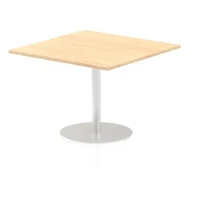 Italia 1000mm Poseur Square Table Maple Top 725mm High Leg