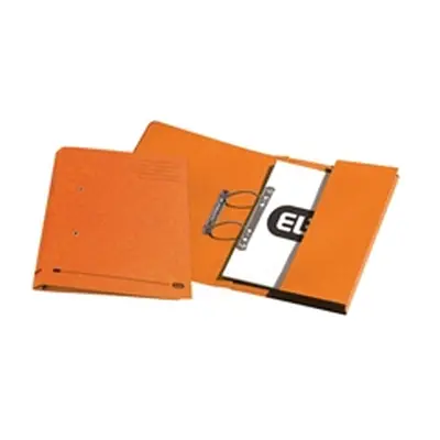 Elba Spring Pocket File Mediumweight Foolscap Orange (Pack of 25)