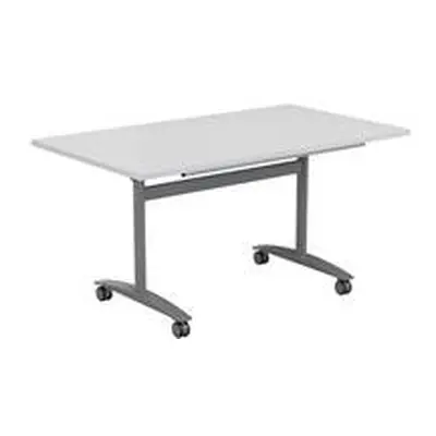 Allegro Tilting Table 1600x700 - White Top and Silver/Ref OTT1670SVWH