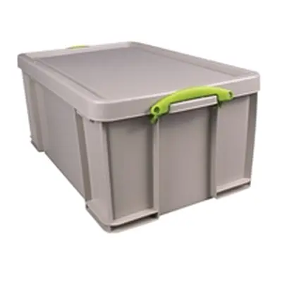 Really Useful 64L Stacking Box Recycled Grey 64RDGCB