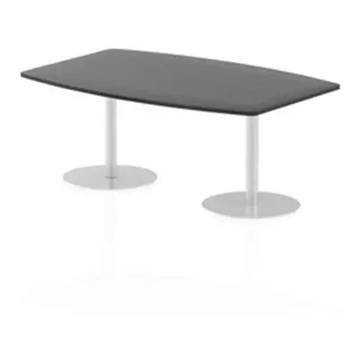 Italia 1800mm Poseur High Gloss Table Black Top 725mm High Leg