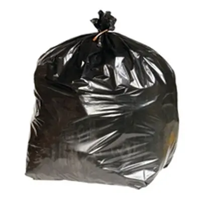 2Work Extra Heavy Duty Refuse Sack Black (Pack of 200) KF76961