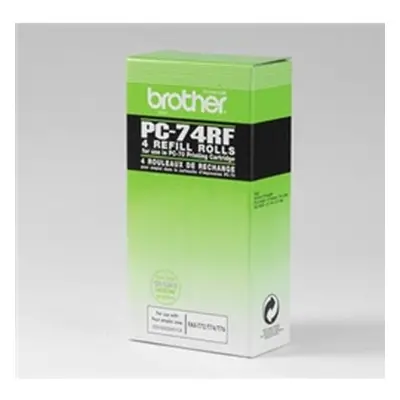 Brother PC-74RF Thermal Transfer Ink Ribbon (Pack of 4) PC74RF