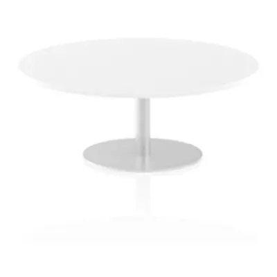 Italia 1200mm Poseur Round Table White Top 475mm High Leg