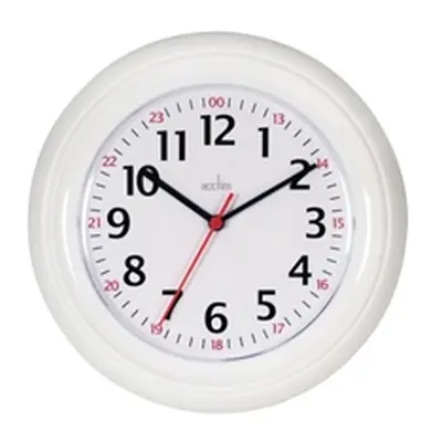 Acctim Wexham 24 Hour Plastic Wall Clock White