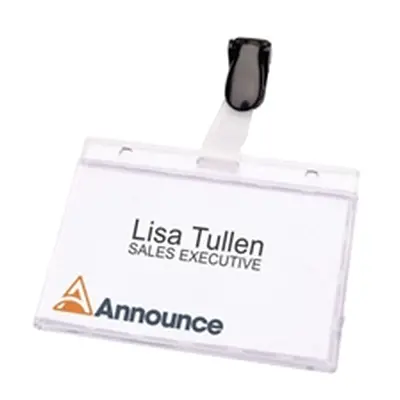 Announce Security Pass Holder 60x90mm (25 Pack)