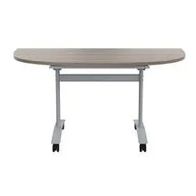 Allegro Tilting Table 1400x700-Grey Oak and Silver OTT1470DENDSVGO