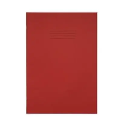 Rhino Exercise Book Plain 48 Pages A4+ Red (Pack of 50) VDU048-010-0