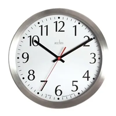 Acctim Javik 10 Inch Wall Clock Aluminium