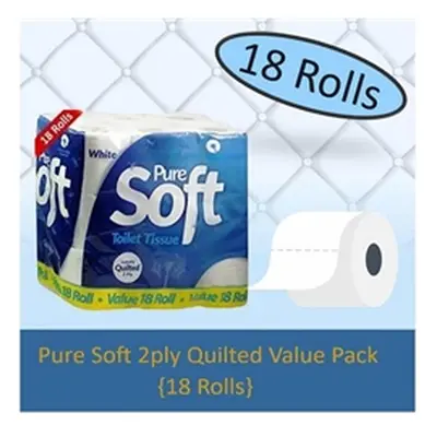 Foxy Pure Soft White Toilet Rolls 16 Pac