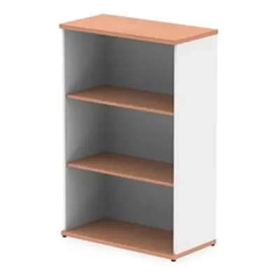 Impulse 1200mm Bookcase Beech and White