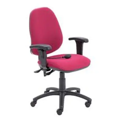 Calypso Ergo Chair With T Adjustable Arms - Claret - CH2810CL+AC1040