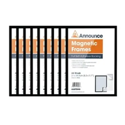 Announce Magnetic Frame A4 Black (10 Pack)