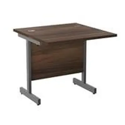 Mezzo Cantilever Workstation 800x800 Dark Walnut