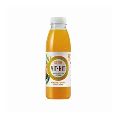 Vit-Hit Detox Mandarin and Orange Bottles 500ml (Pack of 12) VIT3D