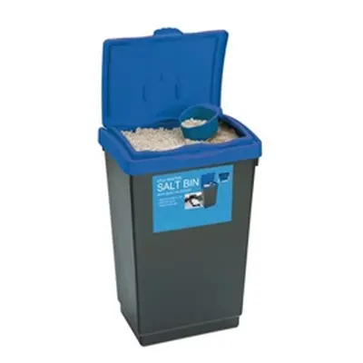 Economy Salt and Grit Bin Black/Blue 47L 389089