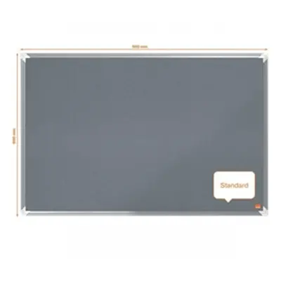 Nobo Premium Plus Grey Felt Notice Board 900x600mm