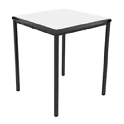 Titan Table 600 X 600 X 760 with Grey Top and Black - T-TABLE-6076GR