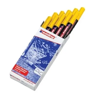 Edding 791 Paint Marker Bullet Tip 1-2mm Line Yellow (Pack 10)