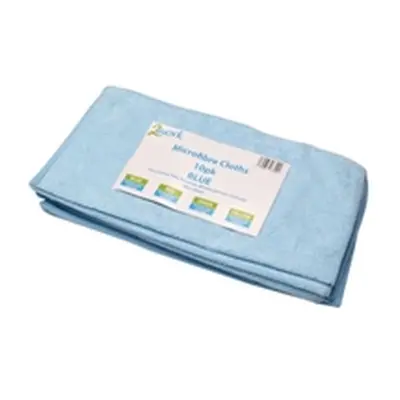 2Work Microfibre Cloth 400x400mm Blue (10 Pack) 101161BU