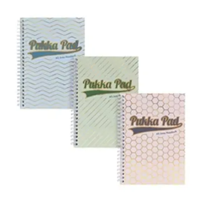 Pukka Haze Jotta Notepad A5 Wirebound Assorted (Pack 3)