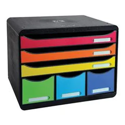 Exacompta Iderama Store Box Maxi 6 Drawer Set Harlequin 306798D