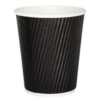 25cl Black Ripple Cup (500 Pack)