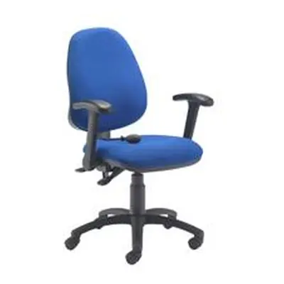 Calypso Ergo Chair With Folding Arms - Royal Blue - CH2810RB+AC1082