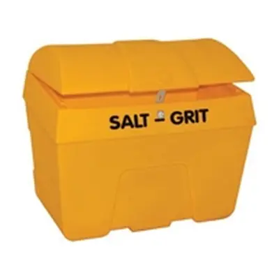 Slingsby Heavy Duty Salt and Grit Bin with Hasp Yellow 400L