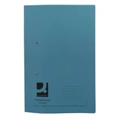 Q-Connect Transfer File 35mm Capacity Foolscap Blue Pk 25 - KF26061