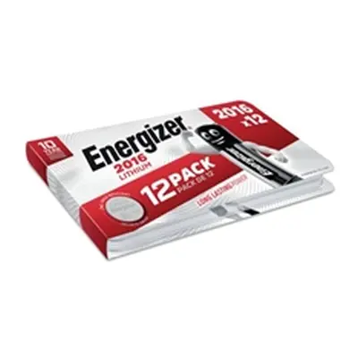 Energizer Lithium CR2016 Coin Cell (Pack 12) - E303692900