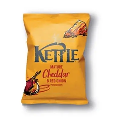 Kettle Mature Cheddar Red Onion Crisps 40g (Pack of 54) FG001862