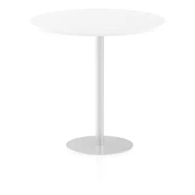 Italia 1200mm Poseur Round Table White Top 1145mm High Leg