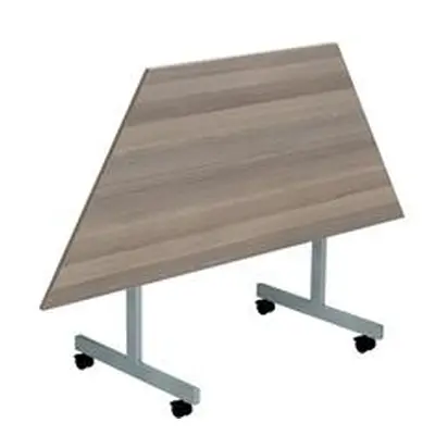 Allegro Tilting Table 1600x800 Silver/Grey Oak top OETT1680TRAPSVGO