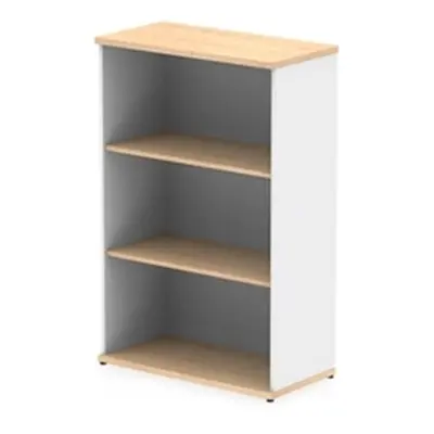 Impulse 1200mm Bookcase Maple and White