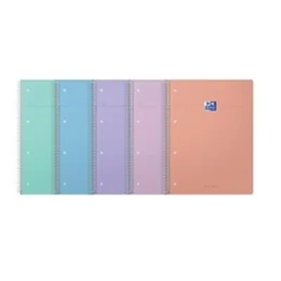 Oxford Smart Pastel Notebook Assorted A4+ (Pack of 5) 400186949