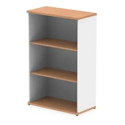 Impulse 1200mm Bookcase Oak and White