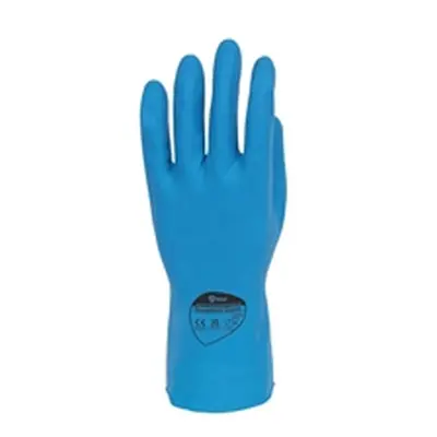 Shield Rubber Household Gloves 0.33mm 30cm Pairs Medium Blue (Pack 12)