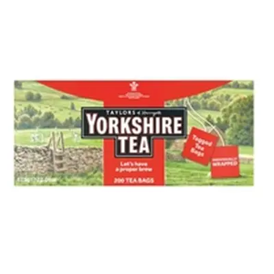 Yorkshire Tea Tagged and Enveloped Tea Bags (Pack of 200) 1341